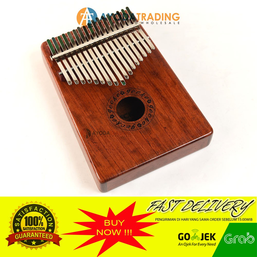 Authentic Gecko Kalimba Rosewood K17R new version