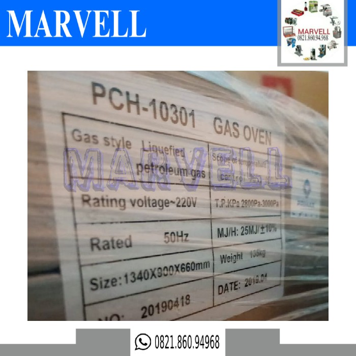 Oven Pastry Gas LPG Pemanggang Roti 1 Deck 2 Tray Panggangan Kue