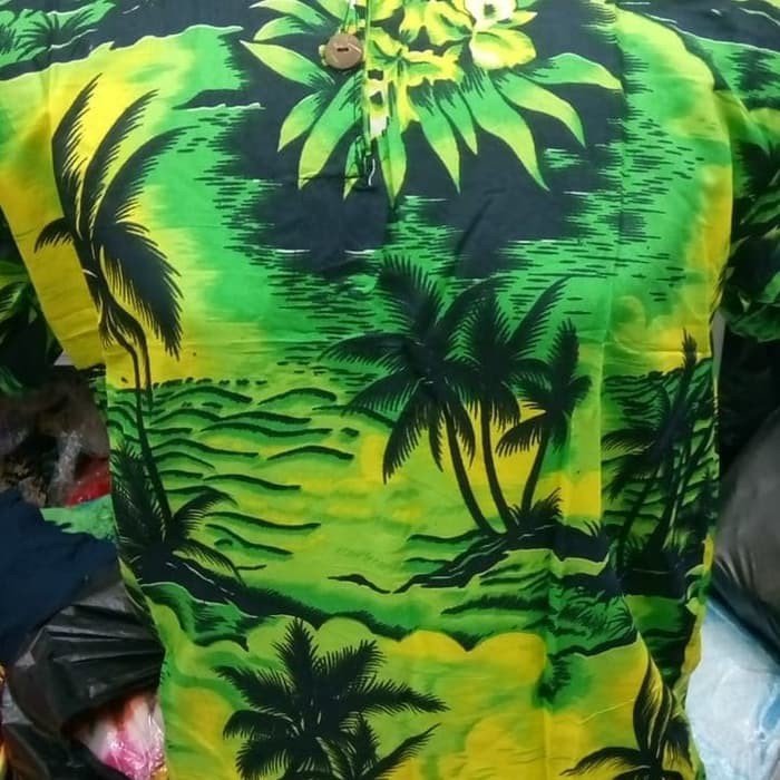 PROMO TERKINI Baju Pantai Bali Hawaii Unisex Random