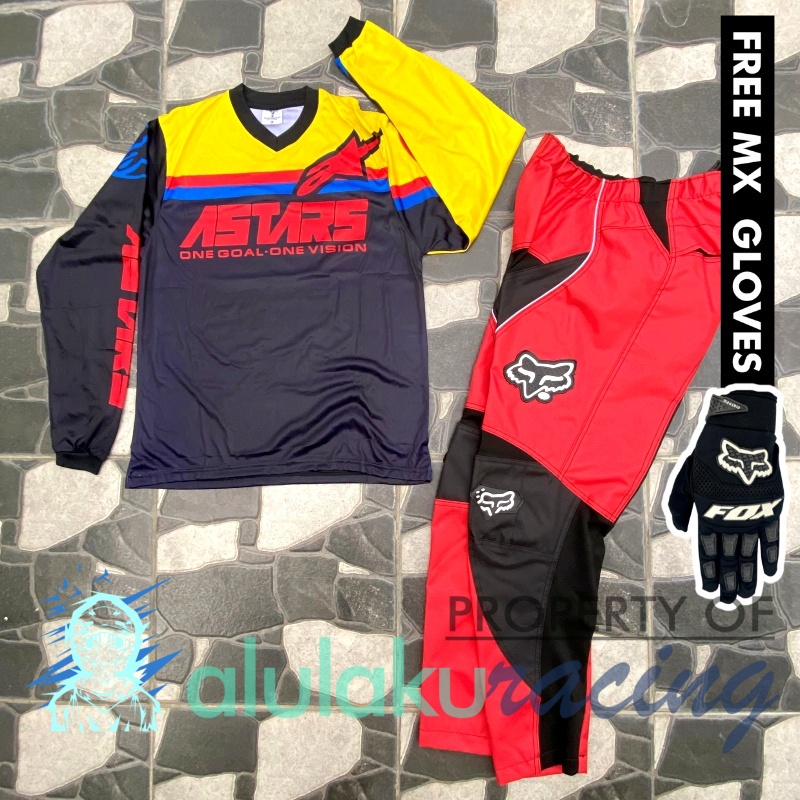 Jersey &amp; Celana MX Trail Motocross - Paket Bundling ASCT0403-F41