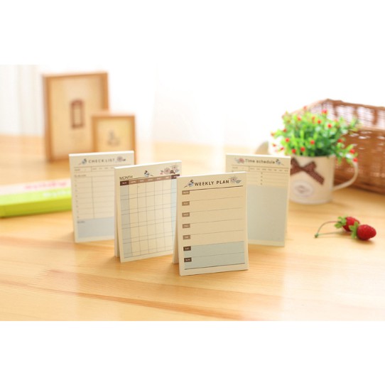 Pad Sticky Note Memo Jadwal Mingguan Bulanan-2