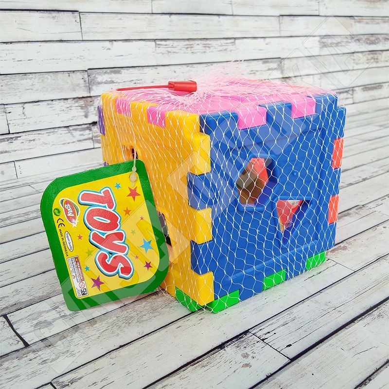 BIG SALE COD  Mainan Anak Edukasi Multifungsi Belajar Mengenal Huruf Angka Balok Puzzle Kubus Balok Mencocokkan Bentuk Mainan Aktifitas Anak Bayi Balita BTG 801- kado Anak Perempuan Laki-laki Usia 2 3 4 5 6 Bulan 1 2 3 Tahun Edukasi ST