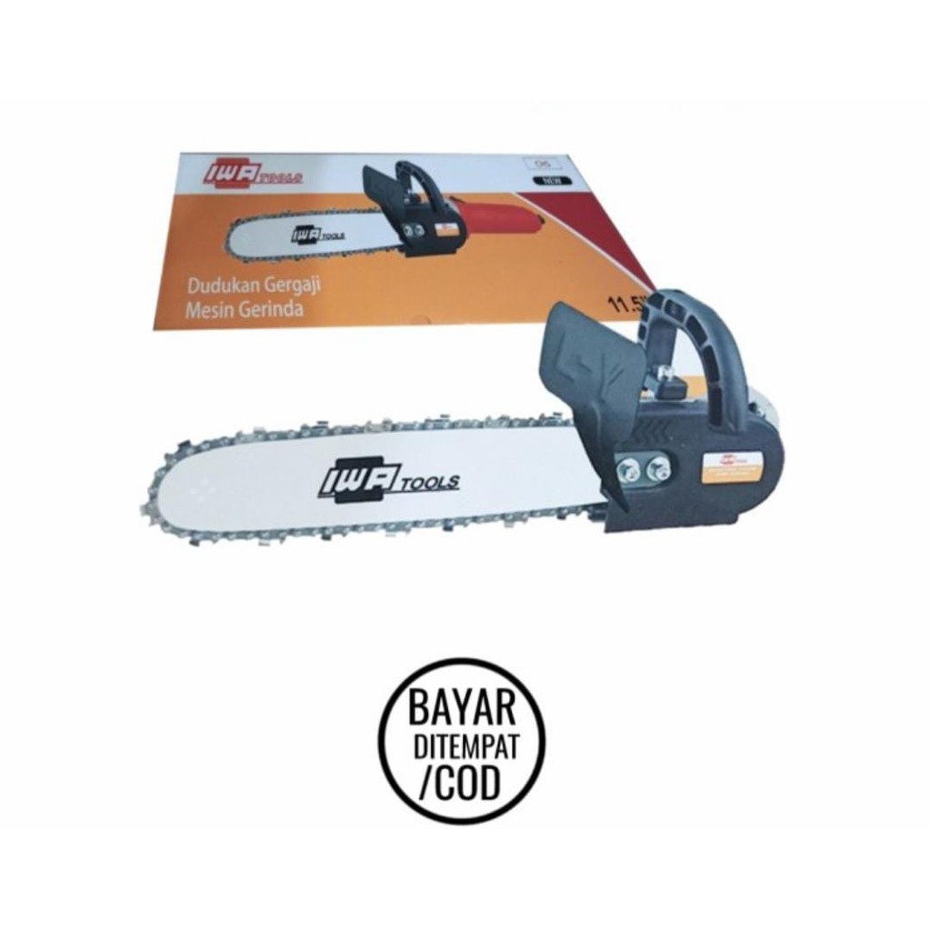 BAYAR DI RUMAH!!! Gergaji kayu chainsaw conventer adaptor gerinda 4 inch mini electric chain saw adapter chainsaw gergaji Kayu