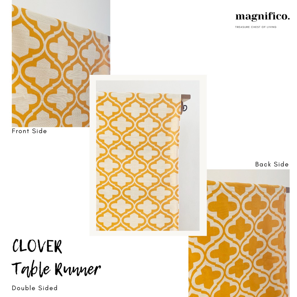 Taplak Meja Table Runner Clover Size 150 X 30 Cm Shopee Indonesia