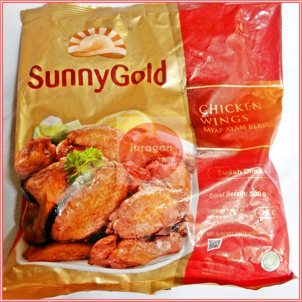 

SUNNY GOLD WING 500g / CHICKEN WINGS / SAYAP AYAM / MAKANAN / SNACK / FROZEN FOOD