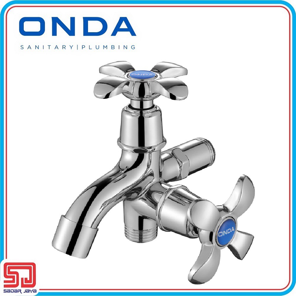 ONDA K 407 MH Kran Cabang Tembok Keran Double Shower 1/2&quot;