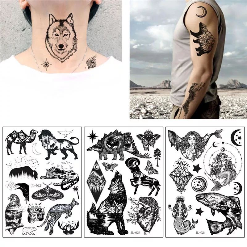 Tatto temporary MURAH terbaru 21×15cm MODEL JL