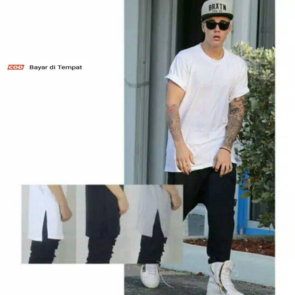 Kaos Pria Terbaru Longline Tshirt