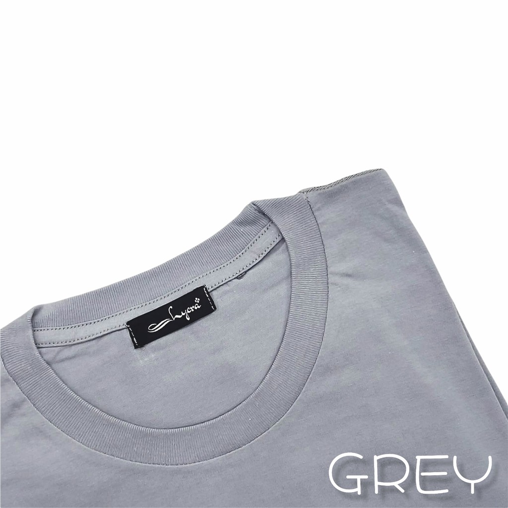 [CYC | COD] REAPICT | Kaos Basic Oversize Top XXL | Cotton Combed | Atasan Trend Wanita Murah Best Seller-Grey