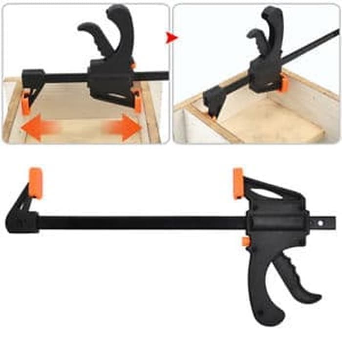 GOOD Clamp Kayu 8 Inch DIY Woodworking Penjepit Kayu 20cm Quick Release 8in