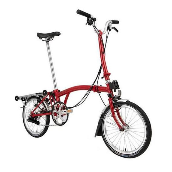 Brompton H6R Red / Folding Bike 100% Original - READY STOCK 5-AUG 2020