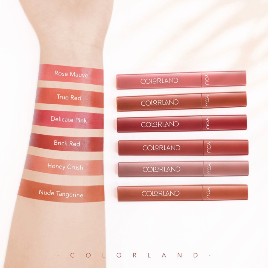 ✿ELYSABETHME✿ Y.O.U colorland lip satin powder mousse lip cream hasil natural ombre liptint premium