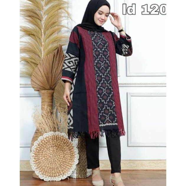 DRES TENUN MOTIF TORAJA HALUS