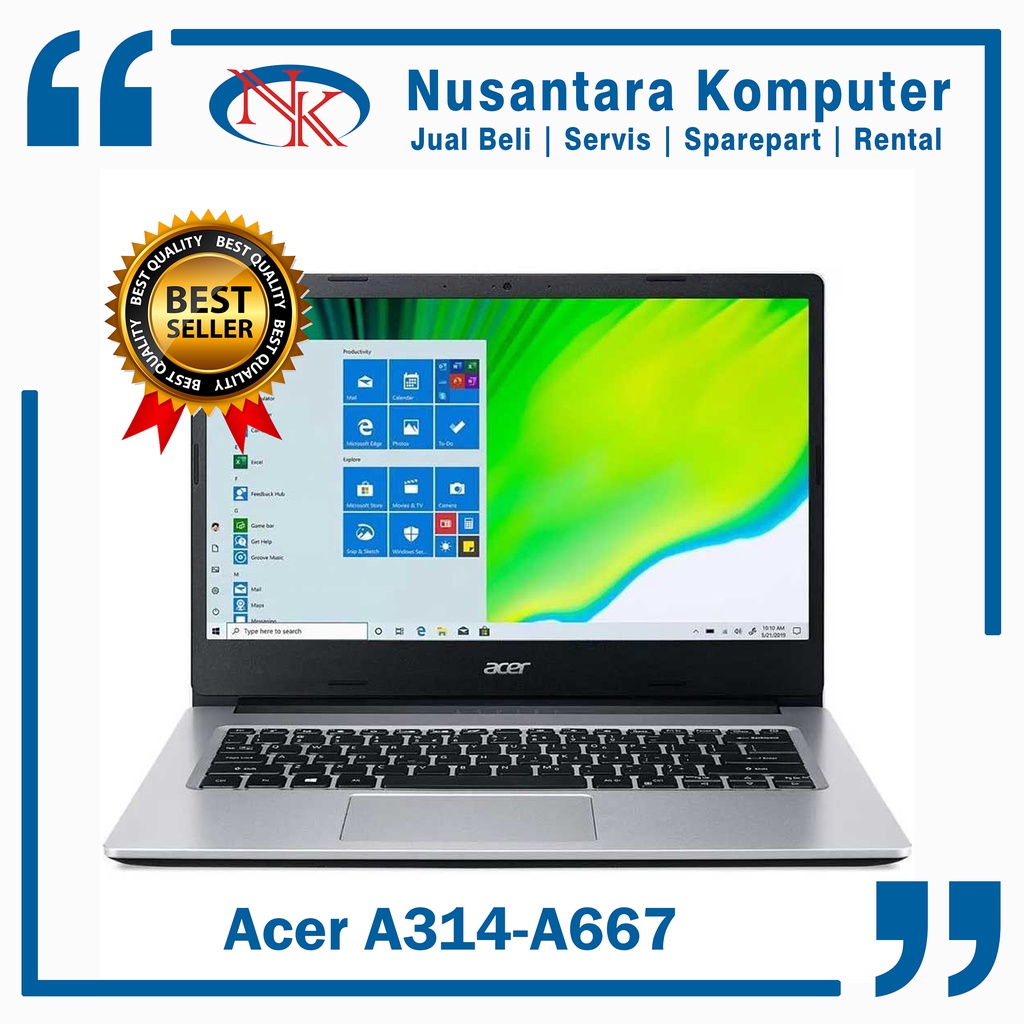 Laptop Acer Baru Tipe A314-A667