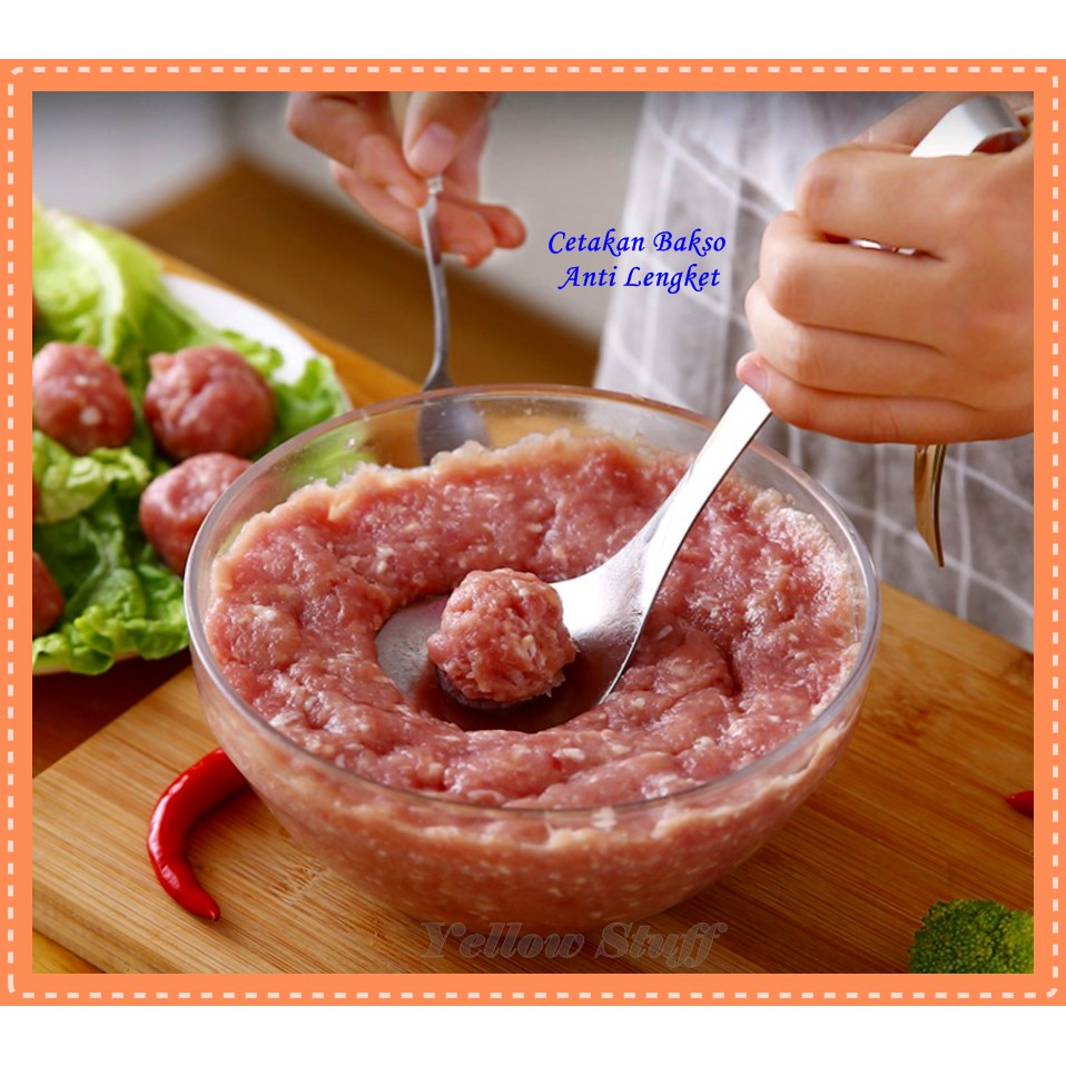 CETAKAN BAKSO ANTI LENGKET SENDOK CETAKAN BAKSO CETAKAN BAKSO BULAT ALAT CETAK BAKSO ANTI LENGKET