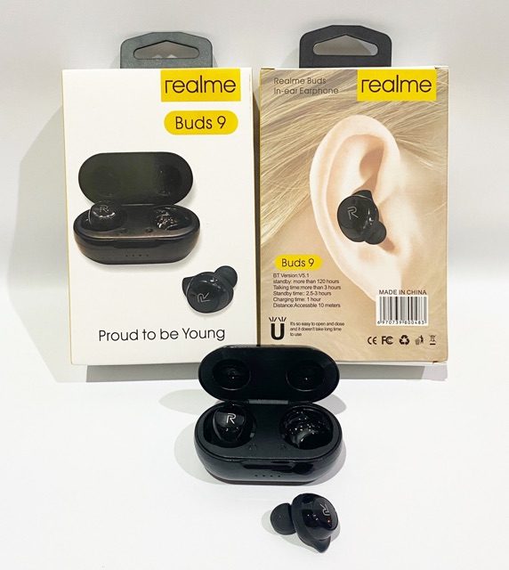 Headset Bluetooth Realme Buds 9 ( Model Touch ) True Wireless Earbuds Realme Buds 9