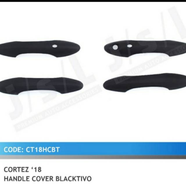 Cover handle wuling Cortez Hitam &amp; Chrome  jsl