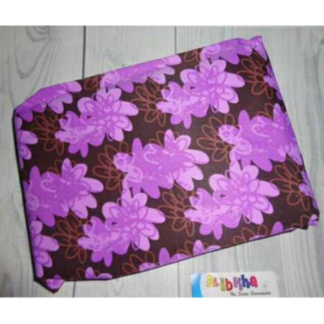 Sprei Waterproof Uk180x200 Bunga Ungu