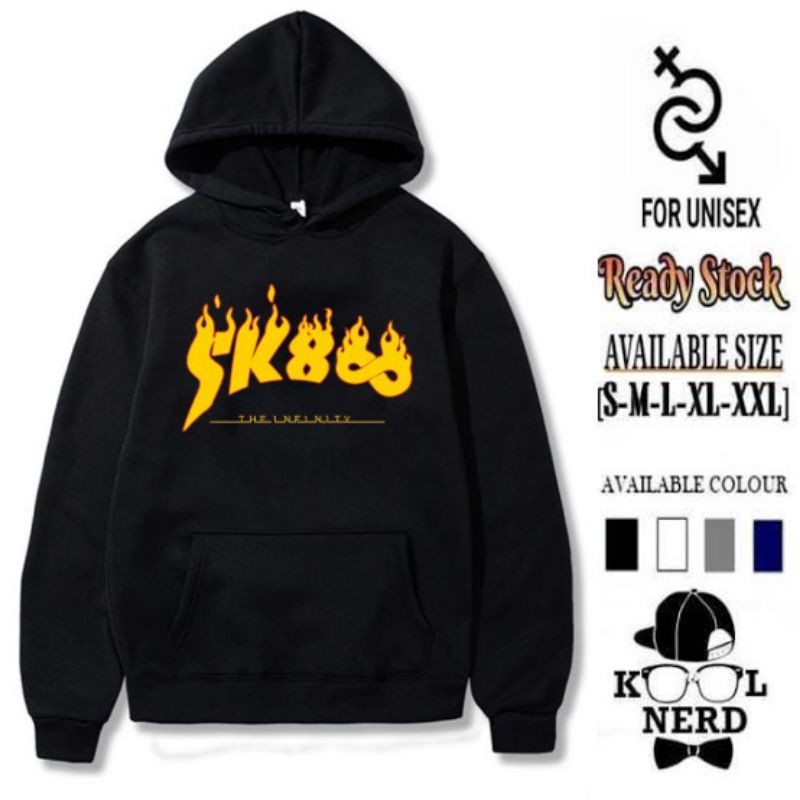 SK8 THE INFINITY ANIME HOODIE UNISEX PRIA WANITA SABLON DEPAN SIMPEL
