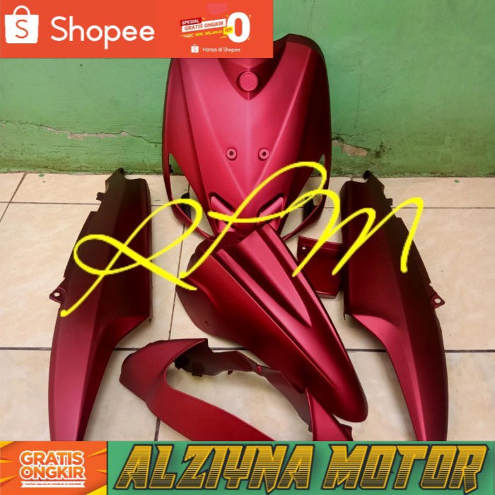 Full body alus Mio sporty lama merah doff