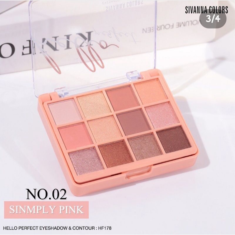 Sivanna colors hello perfect eyeshadow and contour pallete