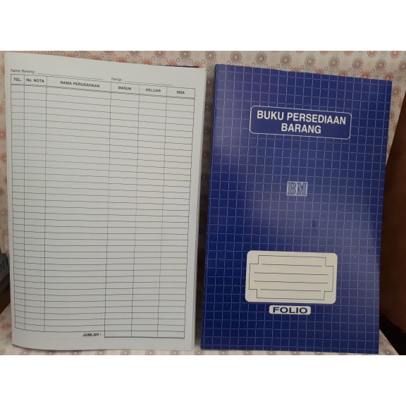 

Buku Persediaan Barang FOLIO Besar/Buku Stok Barang Folio