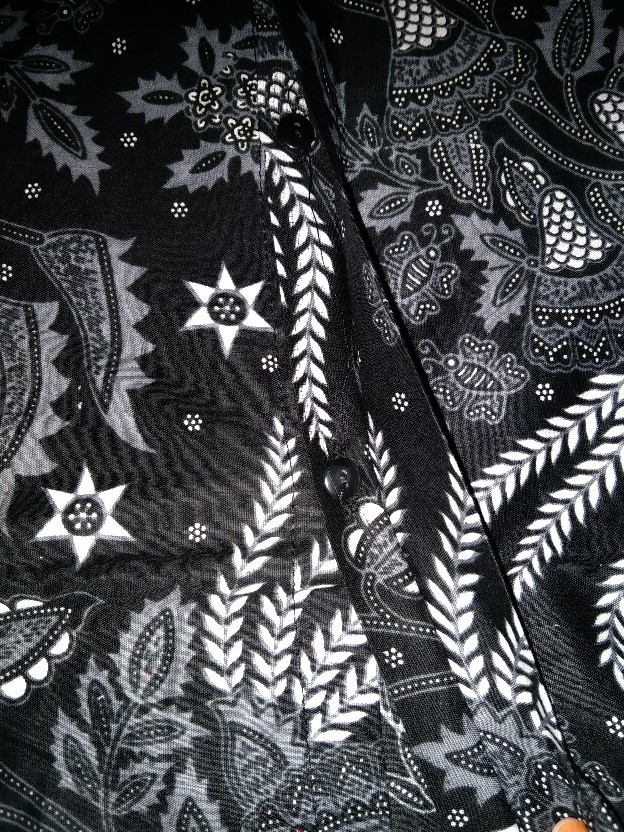 Risna Batik Hrb026 Kenongo Hem Kemeja Batik Pria Lengan Pendek Katun