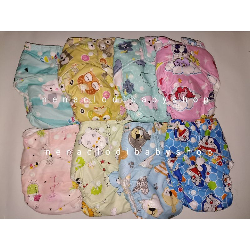 Clodi Nadnad by Sakina Pocket Snap 1clodi+insert250cc 3-15kg (0-24bulan) S, M, L bayi baby baru lahi