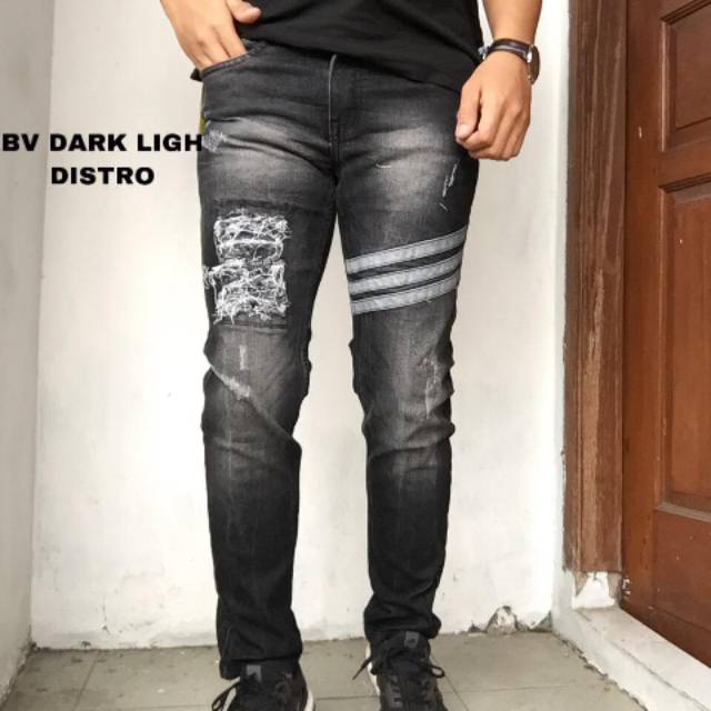 Celana jeans panjang black viper