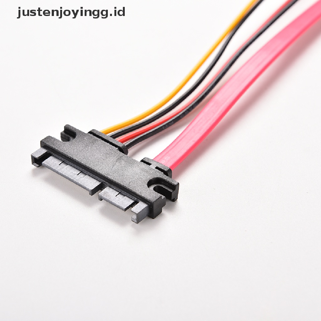 / / Justenjoyingg.id / 12inci Kabel Extension Male Ke Female 7 + 15 Pin SATA Untuk Hardisk HDD