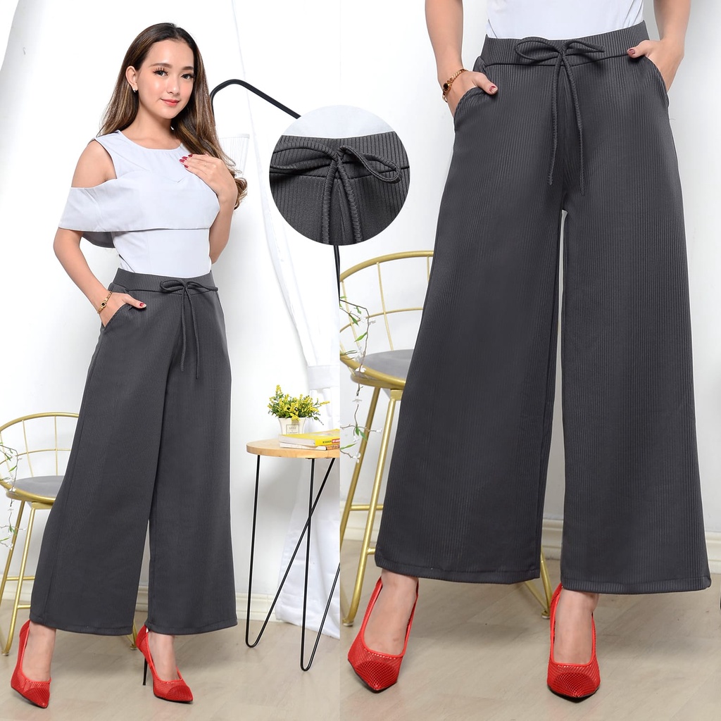 KULOT RIBON PANTS / CELANA KULOT RIBBON / KULOT TALI PITA CULLOTES PANTS KOREAN STYLE