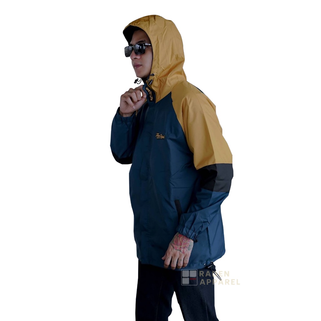 RADEN Jaket Parasut Taslan Outdoor Raglan 3D ANTI AIR - JAKET HAIKING WATERPROOF UNISEX-RG09