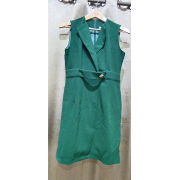 Mini dress ijo lumut