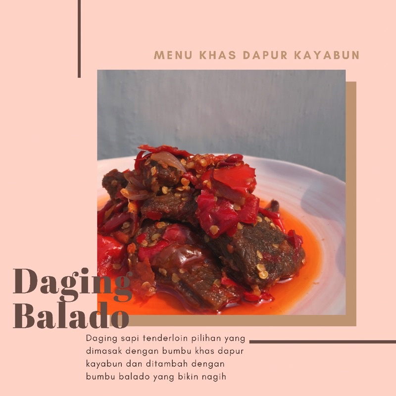 

Dapur Kayabun - Daging Balado