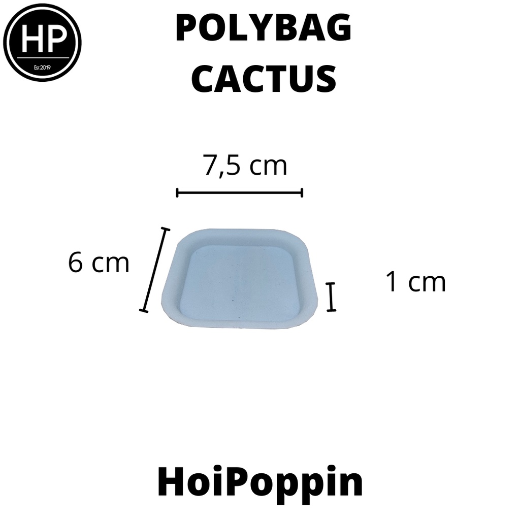 HPP - Polybag (Biru) - cactus polybag - pot cactus - pot elastis - pot dan tatakan - pot - pot hias