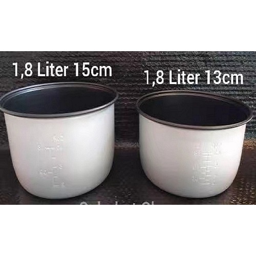 Panci Rice Cooker Magic Com Teflon Miyako 1.8L Ukuran 13cm 15cm