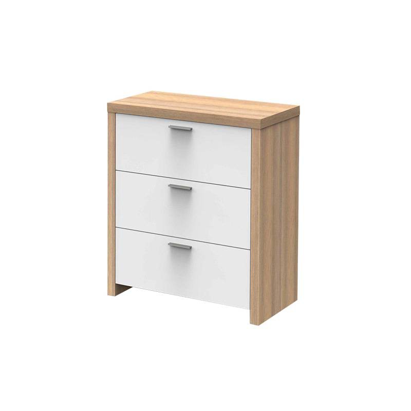 

JYSK Lemari Laci Chest 3 Drawers Milner 80X39X90CM Oak White