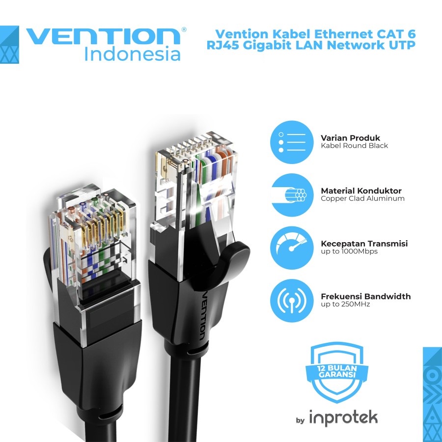 Vention Kabel Lan RJ45 Cat6 / Cat.6 35M Gigabit UTP - IBEBU