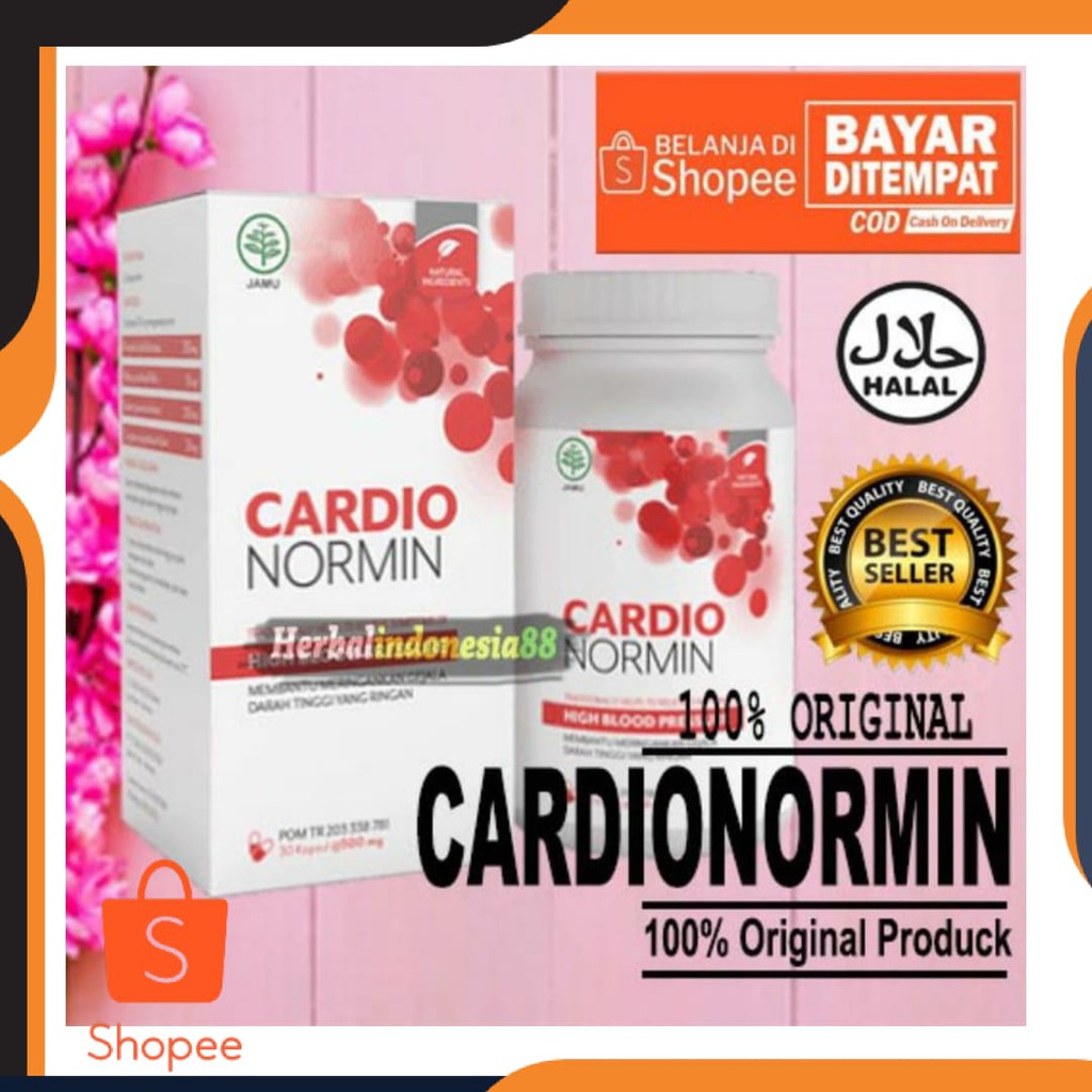 BEST SELLER - CARDIO NORMIN - CARDIONORMIN ASLI ORIGINAL -  OBAT HIPERTENSI STRUK JANTUNG DAN ASAM