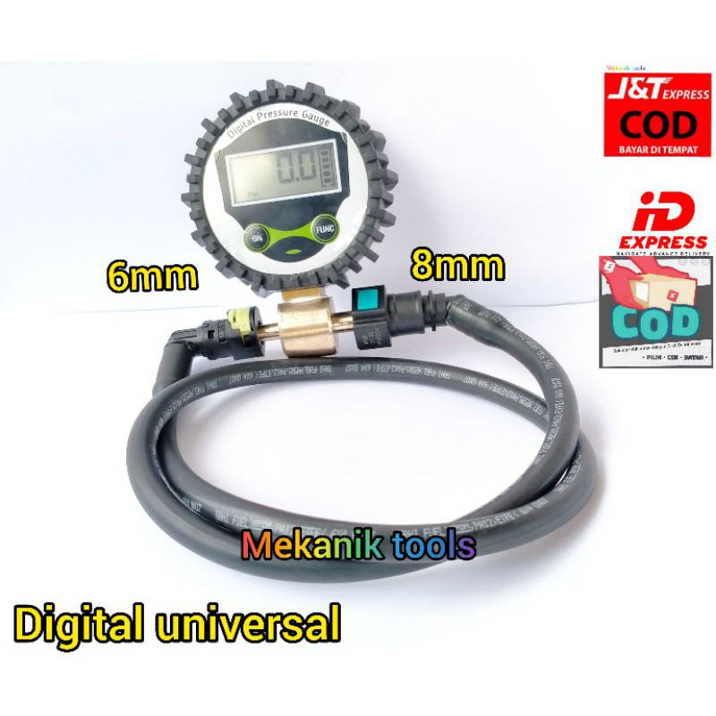 TESTER FUELPUMP DIGITAL Alat Cek Tekanan Fuelpump Universal