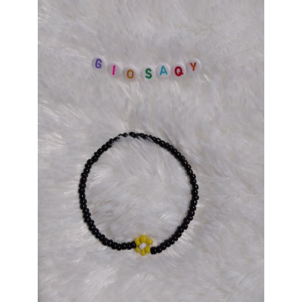 bracelet kpop idol/gelang manik/gelang korea/gelang beads single bunga daisy