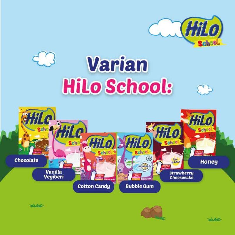 

Hilo School Cokelat/Vanila Vegiberry 750gr