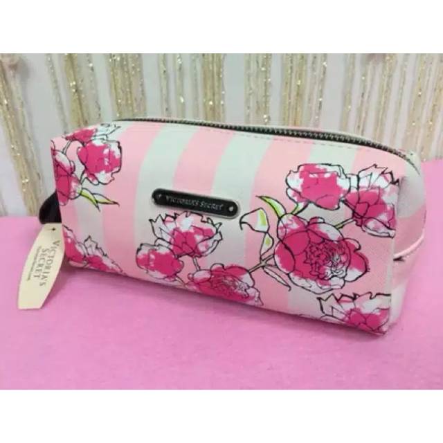 Tas kosmetik victoria secret makeup pouch cosmetic pouch Vs