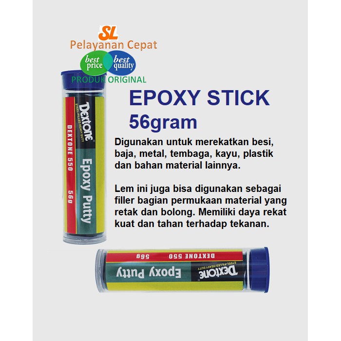 Lem Dextone Epoxy Putty Penutup Bocor Toren Pipa Kitchen Sink Wastafel