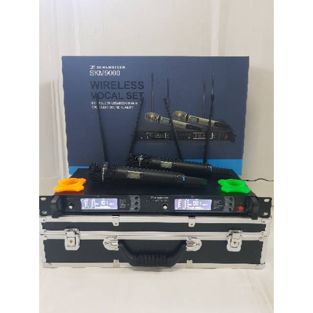 MURAH MIC WIRELESS SENNHEISER SKM 9000 4 ANTENA  ( HANDHELD ) MULTI CHANNEL FREE KOPER