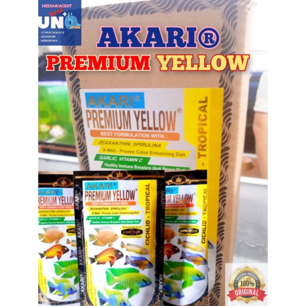 AKARI PREMIUM YELLOW Cichchild Tropical(Healty Immune Bosster)