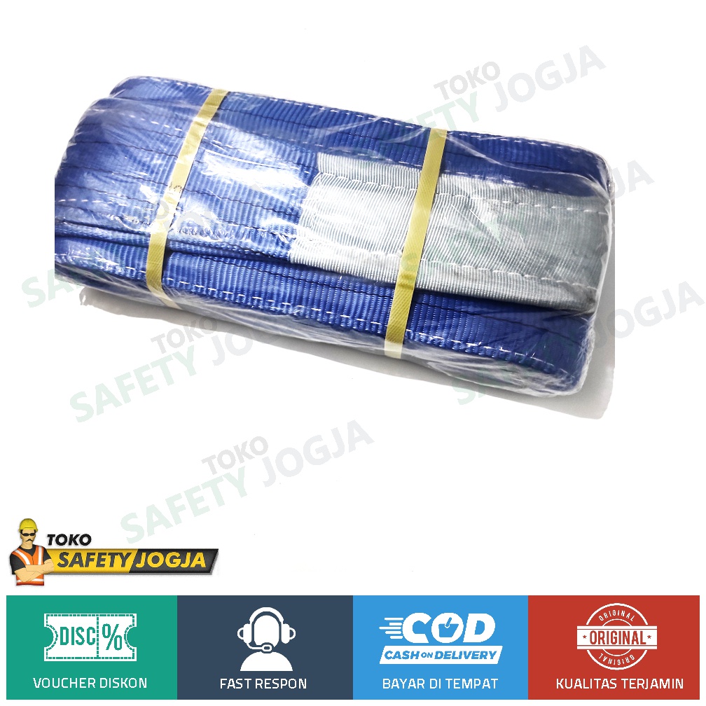 WEBBING BELT SLING 8TON X 5M POLYESTER GOSAVE TALI SAFETY