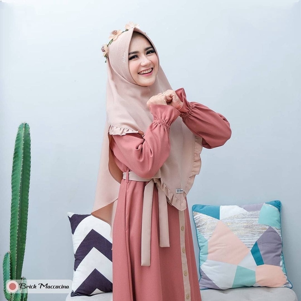 FMOS Talita Gamis Syari Varian Ungu Size S M L XL Fashion Muslim GamisTerbaru 2021-4