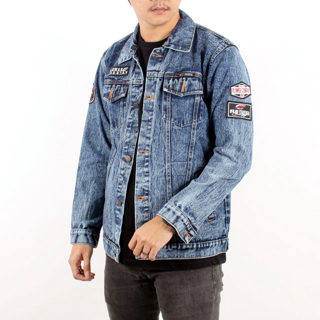 Jakek Denim Pria Original Brand And New Produck in Yeah 2022/ Jaket Jeans Cowo Keren