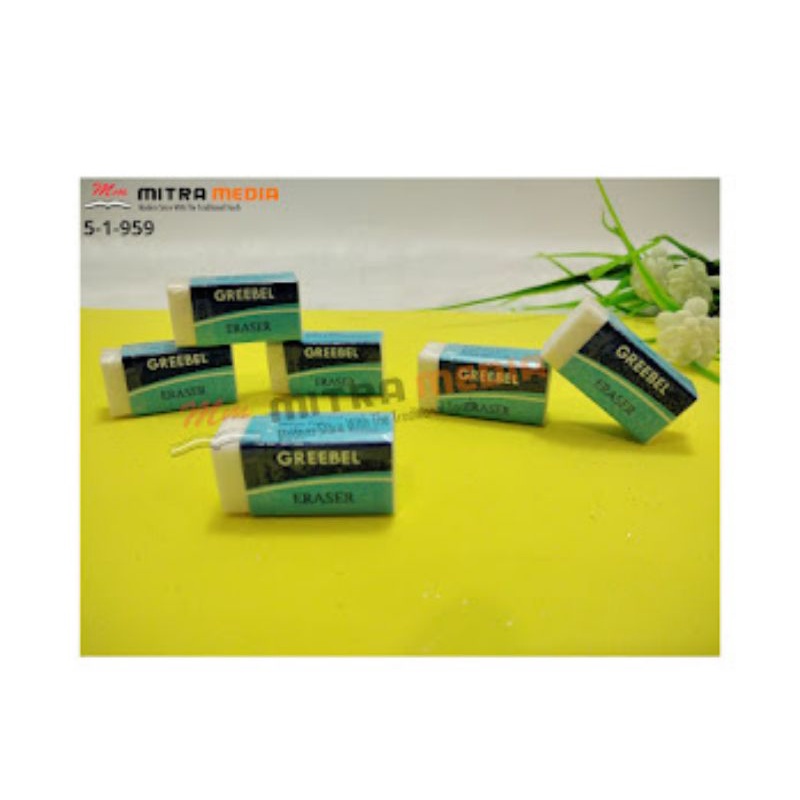 

Greebel Penghapus Original Stip Putih & Hitam
